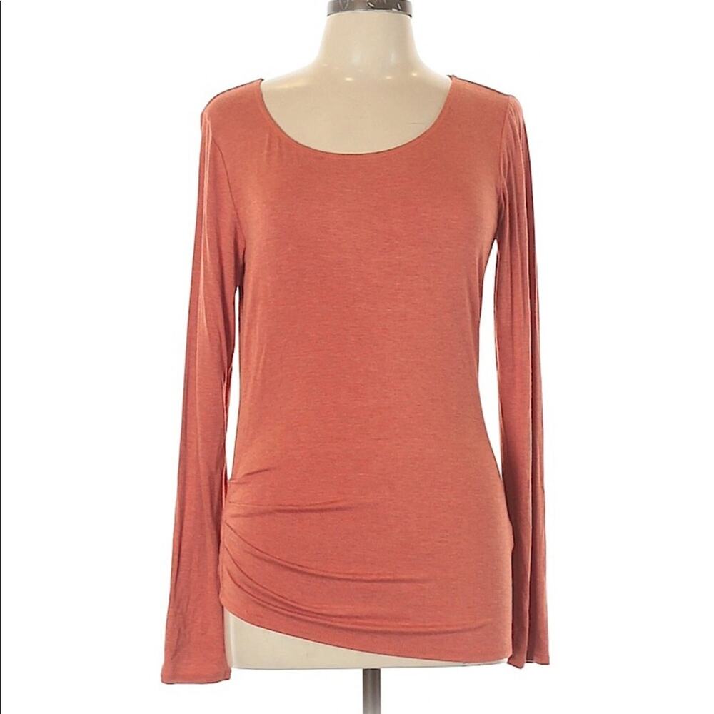 Max Studio M.S.S.P. Orange Long Sleeve Top - Size Large